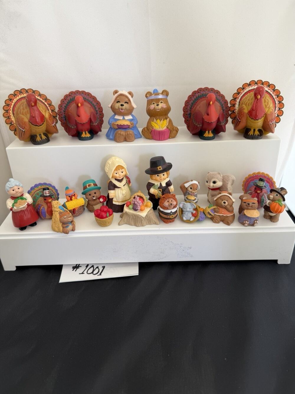 Huge Lot Of 23 Hallmark Vintage Thanksgiving Merry Miniatures 1978-1995